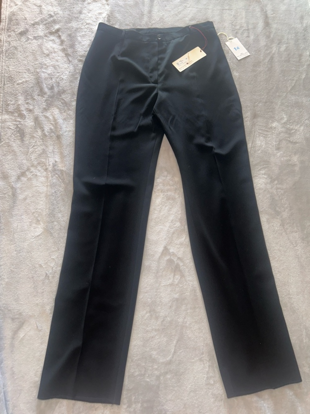 Tailored Black Straight-Leg Women's Dress Pants